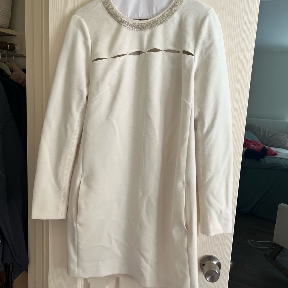 Off white mini dress.